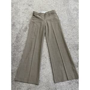 Express Design Studio Editor Flare Work Pants Brown Taupe Size 0 Women's